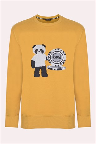 EMBROIDERED PANDA sweatshirt