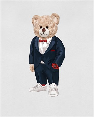 PRINTED TEDDY BEAR sweatshirt