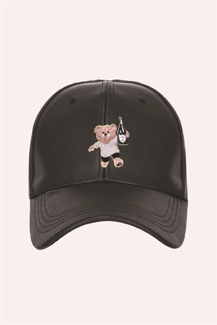 TEDDY BEAR PATCH baseball cap (black)