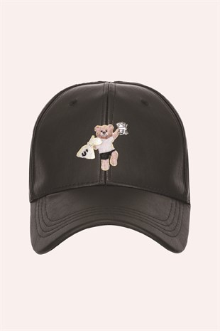 TEDDY BEAR PATCH baseball cap (black)